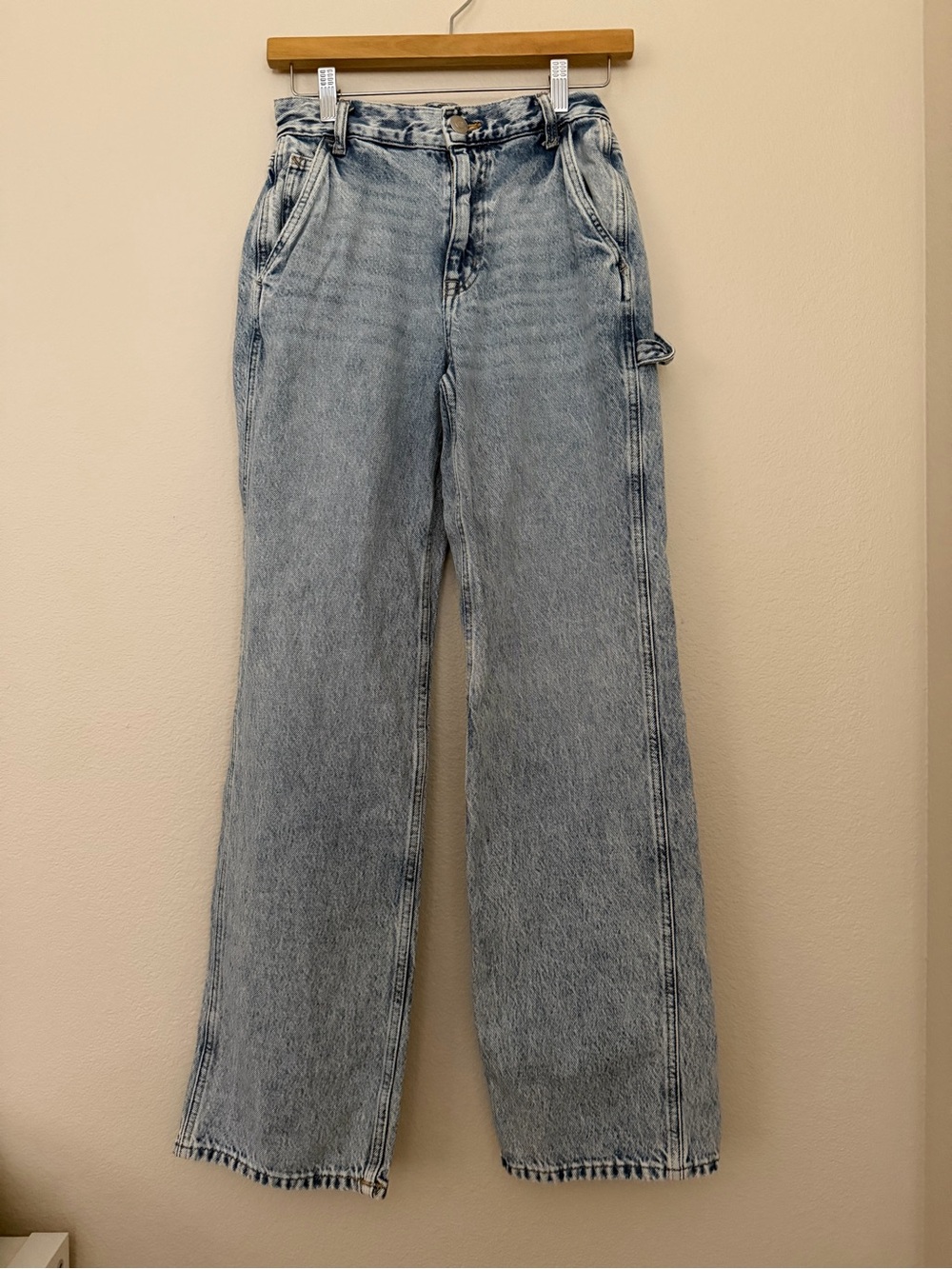 Aeropostale Light Blue High-Rise Wide Leg Jeans 00